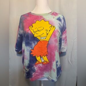 Lisa Simpson Tie Dye Graphic Tee Women’s XXXL The Simpsons
